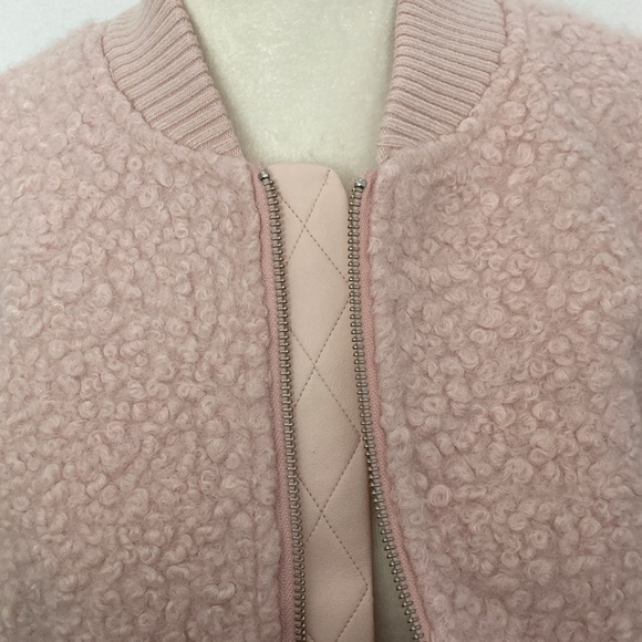 By Anthropologie Pink Sherpa Boomer Jacket - Picture 13 of 16